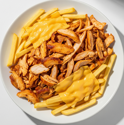 Chips Cheese & Chicken Kebab 