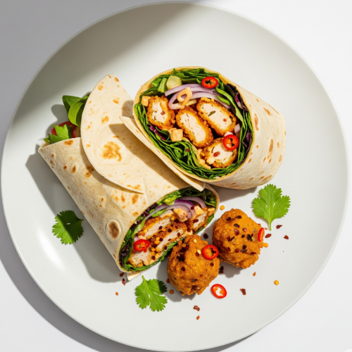Chicken Pakora Wrap 