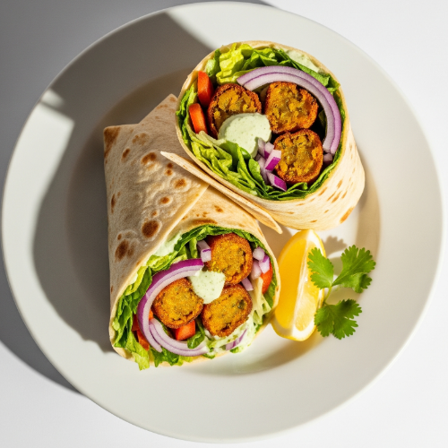 Vegetable Pakora Wrap 