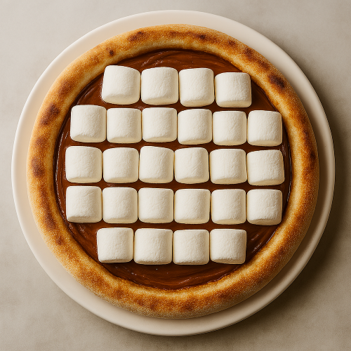 10" Nutella Pizza With Marshmallow 